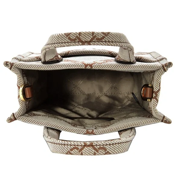 Michael Kors Tan and Brown Logo Tote - Picture 3 of 9